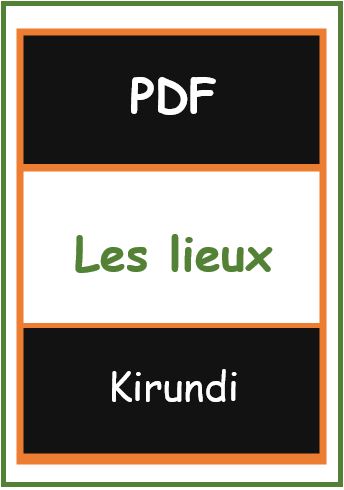 Les lieux en Kirundi
